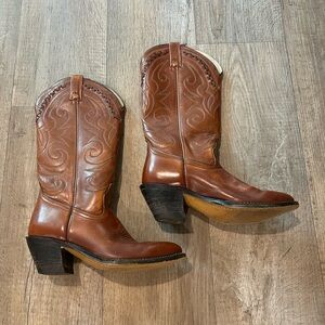 Women’s Dingo Brown Cowboy Boots Western Country Cowgirl